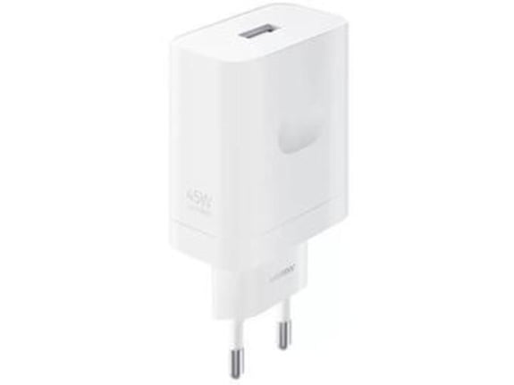 Realme hišni polnilec VCB4JAEH 220V adapter SuperVooc 45W USB-A (bulk) - bel