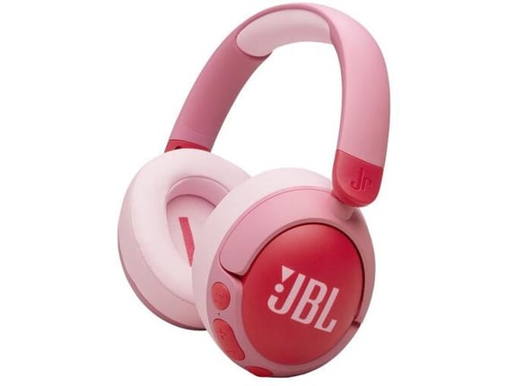 JBL brezžične naglavne otroške slušalke z mikrofonom Junior 470NC, roza