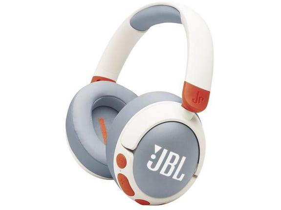 JBL brezžične naglavne otroške slušalke z mikrofonom Junior 470NC, bela
