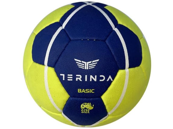 TERINDA rokometna žoga 00/0 - modra/rumena/bela, 00