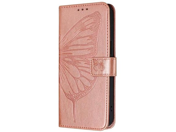 Chameleon Samsung Galaxy A36 5G - Preklopna torbica (WLGO-Butterfly) - roza-zlata