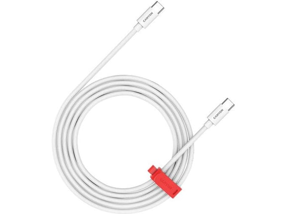 CANYON USB kabel, USB-C/USB-C, 1,2m, CND-CC100AB12W