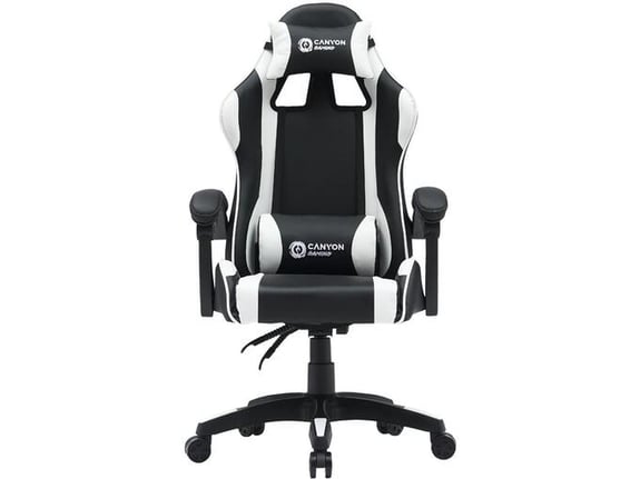 CANYON gaming stol Core SGCH2, črna/bela