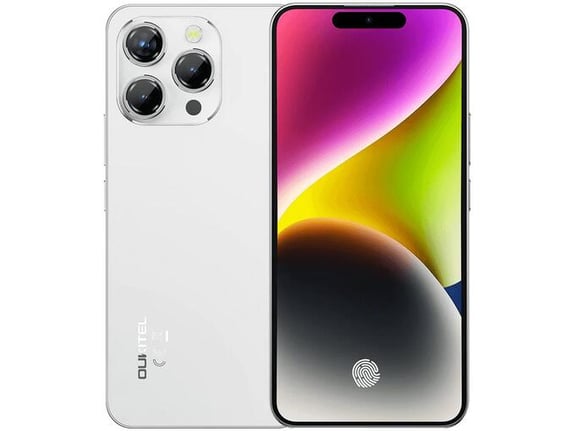 OUKITEL pametni telefon P1, 4GB/256GB, bela