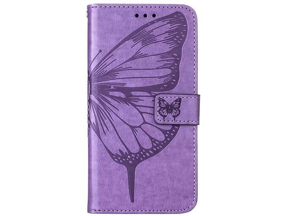Chameleon Samsung Galaxy S25 Ultra - Preklopna torbica (WLGO-Butterfly) - vijolična