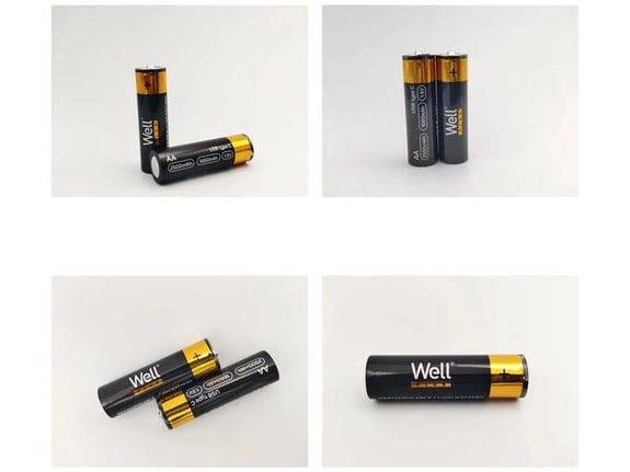 WELL polnilne baterije, AA, 1,5 V, 1660 mAh, Li-ion, 2 kos, + USB-C kabel