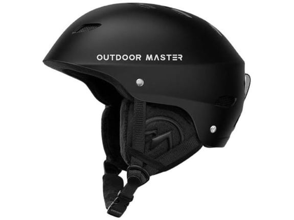 OUTDOOR MASTER smučarska čelada Kelvin, S, črna, 800734 6972863197521-ONE