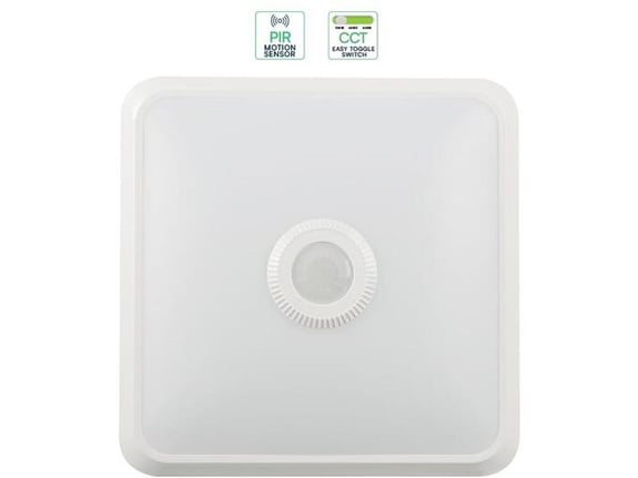 v-Tac LED plafonjera 23419, 12W 1100lm 3000K, 4000K ali 6000K IP20 s senzorjem kvadratna