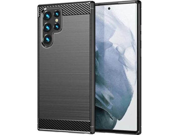 HAVANA silikonski ovitek za Samsung Galaxy S25 Ultra 5G, mat karbonsko črna