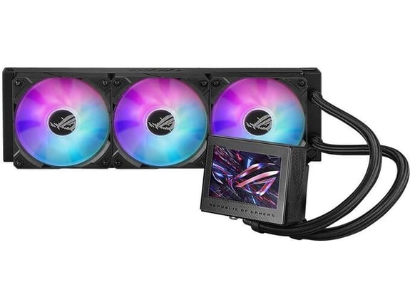ASUS komplet za vodno hlajenje ROG Ryujin III 360 ARGB Extreme, 360 mm, LCD, ARGB, črna