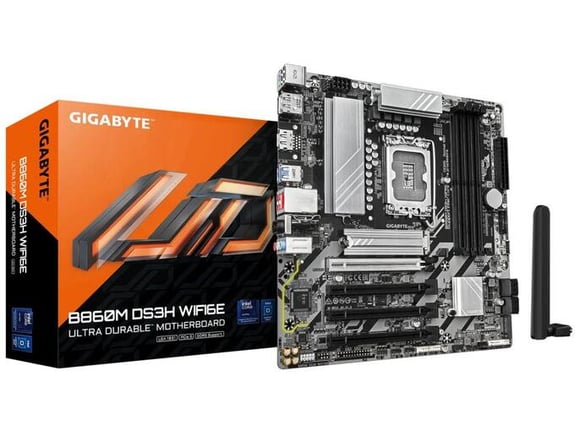 GIGABYTE matična plošča B860M DS3H WIFI6E, LGA1851, mATX, WiFi 6E, Bluetooth B860M DS3H WIFI6E