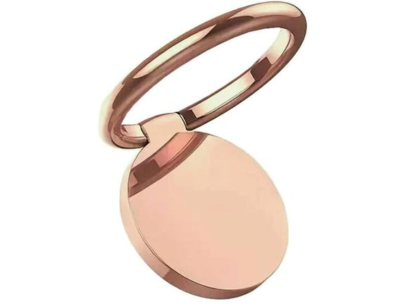 Chameleon Nosilec za telefon - univerzalno držalo RING-F za telefon na prst - roza-zlat