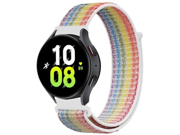 CHAMELEON najlonski pasček za pametno uro, 20mm, bel mavričen