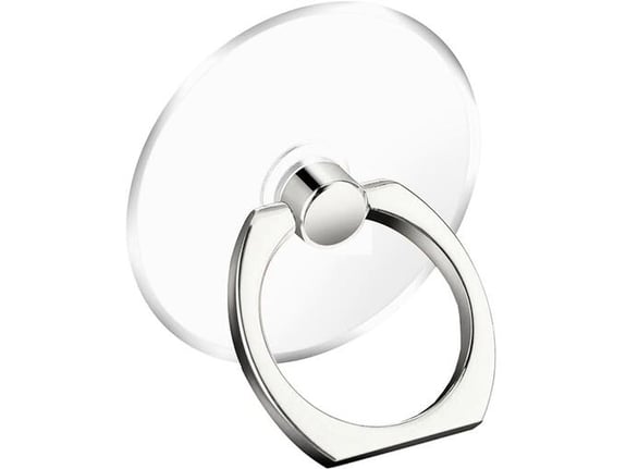 Chameleon Nosilec za telefon - univerzalno držalo RING-T za telefon na prst - srebrn