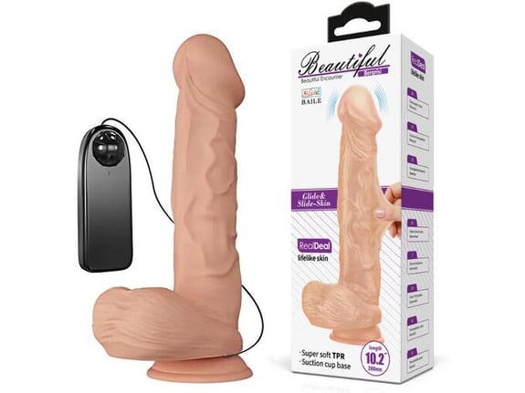 PRETTY LOVE Vibracijski Penis Baile Beautiful Bergrisi 26 Cm