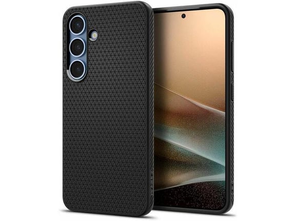 SPIGEN silikonski ovitek Liquid Air za Samsung Galaxy S25 Plus 5G, črna