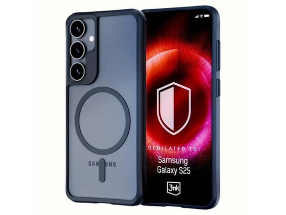 3MK silikonski ovitek Satin Armor Case za Samsung Galaxy S25 5G, prozorno črna