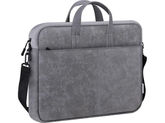 DEFENDER SOLID (26088) siva elegantna in zanesljiva prenosna torba za prenosne računalnike 15,6