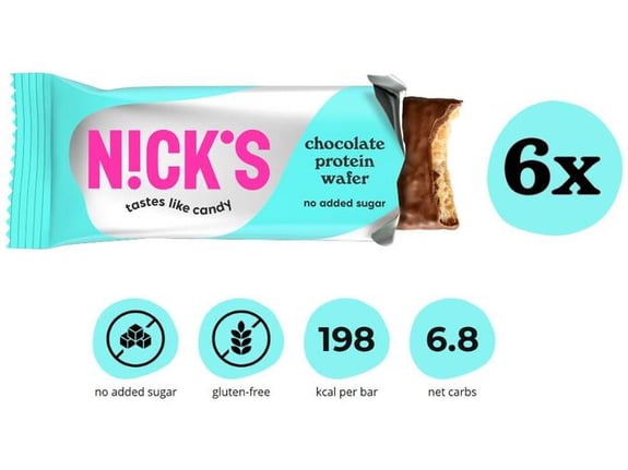 NICKS beljakovinska napolitanka Chocolate 6 x 40g