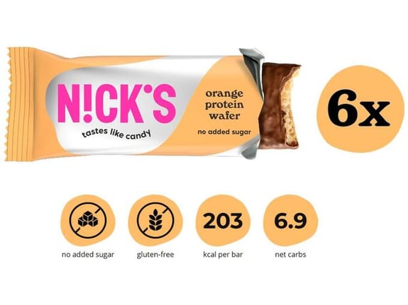 NICKS beljakovinska napolitanka Orange 6 x 40g