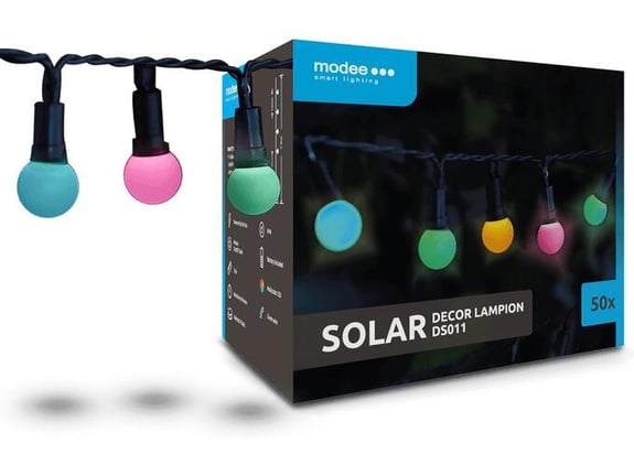 Modee LED solarna veriga 2700-3200K 7,9m