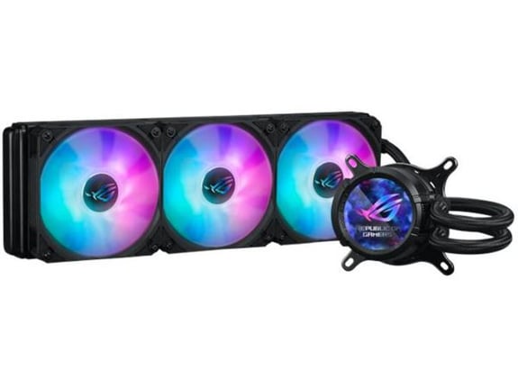 ASUS komplet za vodno hlajenje ROG Strix LC III 360 mm, LCD, ARGB, črna