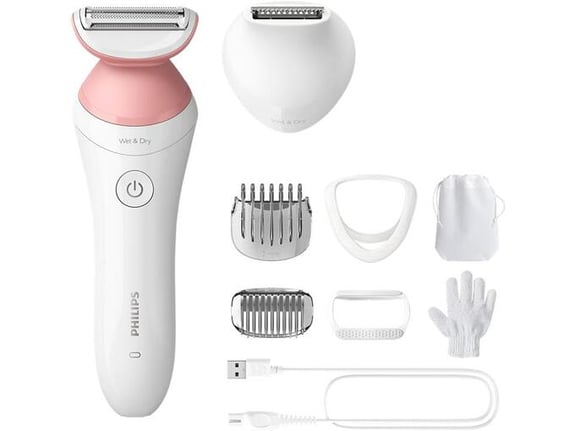 PHILIPS Lady Shaver Series 6000 brezžični brivnik za mokro in suho uporabo BRL146/00