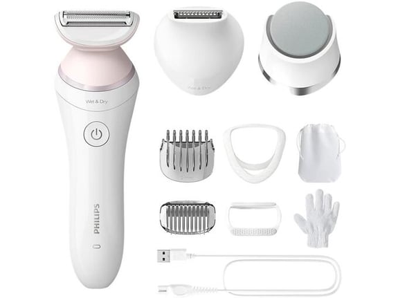 PHILIPS Lady Shaver Series 8000 BRL176/00 ženski brezžični brivnik za mokro in suho uporabo