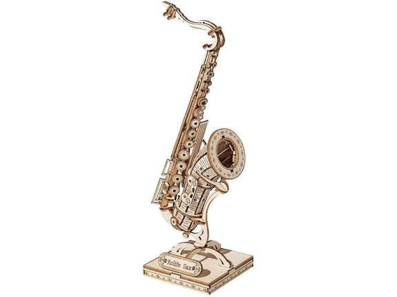 ROBOTIME 3D Puzzle, Saksofon, Lesena 3D sestavljanka 3D-TG309