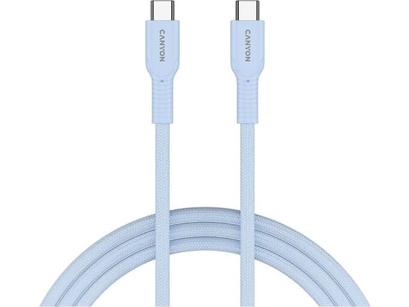 CANYON USB kabel 2.0, OnWire 60CL, USB-C/USB-C, 1m, CND-CCAP60AB10LBL