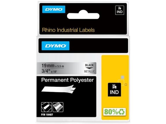 DYMO etiketa Rhino, 19 mm x 5,5 m 18487