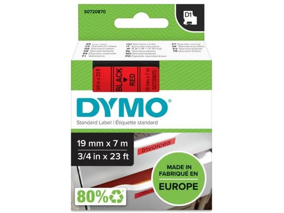 DYMO etiketa D1, 19 mm, 7 m 45807 S0720870
