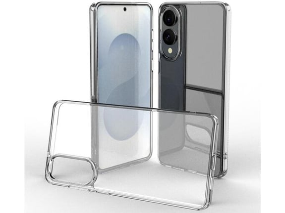 CHAMELEON ovitek za gumiran TPU Samsung Galaxy S25 Edge, prozoren svetleč