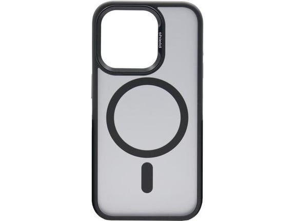 CHAMELEON ovitek za gumiran TPU NeoMag Apple iPhone 15 Pro, črn