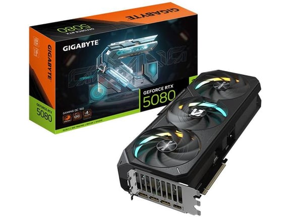 GIGABYTE grafična kartica GeForce RTX 5080 GAMING OC 16GB GDDR7, GV-N5080GAMING OC-16GD