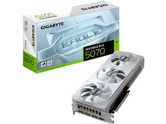 GIGABYTE grafična kartica GeForce RTX 5070 EAGLE OC ICE SFF 12GB GDDR7, GV-N5070EAGLEOC ICE-12GD