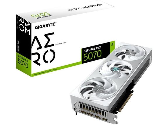 GIGABYTE grafična kartica GeForce RTX 5070 AERO OC 12GB GDDR7, GV-N5070AERO OC-12GD