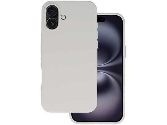 ONASI silikonski ovitek za iPhone 16, mat siva