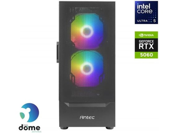ANNI gaming namizni računalnik Gamer Advanced U5 225F 225F/16GB/1TB SSD/RTX 5060/črna