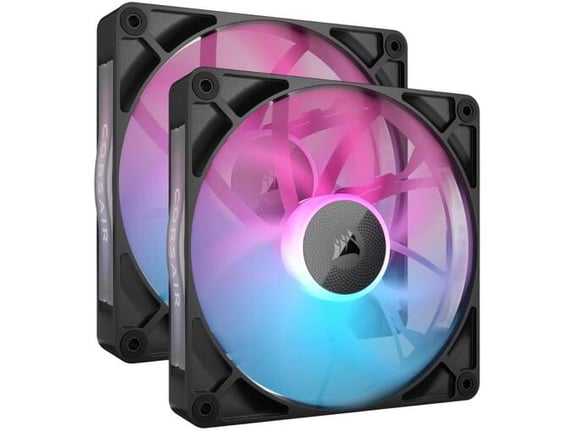 CORSAIR ventilator RX iCUE Link RX140 RGB, 140mm, RGB, 2kos, črn