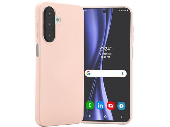 GOOSPERY silikonski ovitek Soft Feeling za Samsung Galaxy A36, bež