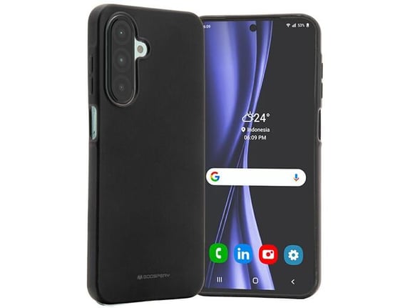 GOOSPERY silikonski ovitek za Samsung Galaxy A36, črna
