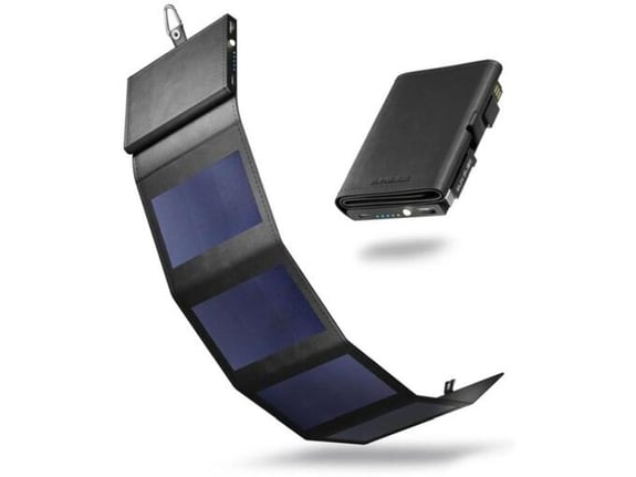 YATE sUNSLICE Photon - prenosni solarni power bank, črn SE00064