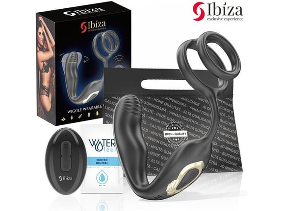 IBIZA Vibracijski Analni Čep Z ObroČkom Za Penis