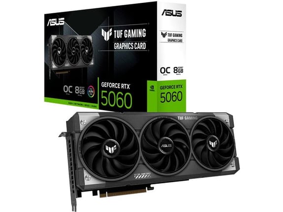 ASUS grafična kartica TUF Gaming GeForce RTX 5060 OC Edition 8GB GDDR7, 90YV0N00-M0NA00