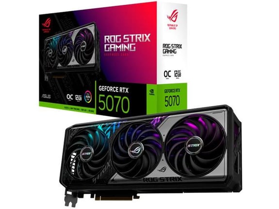 ASUS grafična kartica ROG Strix GeForce RTX 5070 OC Edition 12GB GDDR7, 90YV0M80-M0NA00