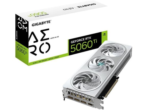 GIGABYTE grafična kartica GeForce RTX 5060 Ti AERO OC 8GB GDDR7, GV-N506TAERO OC-8GD