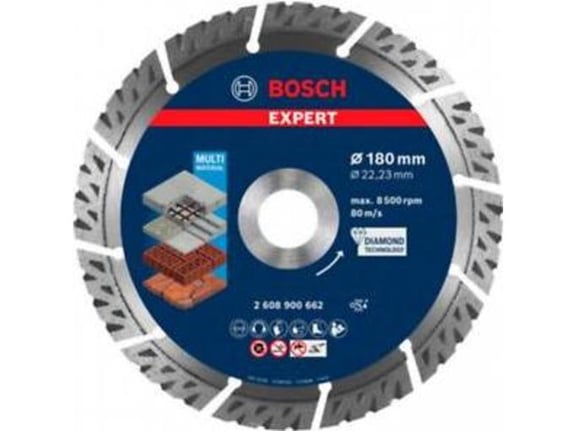 BOSCH PROFESSIONAL diamantna rezalna plošča Expert MultiMaterial, 180 mm, 2608900662
