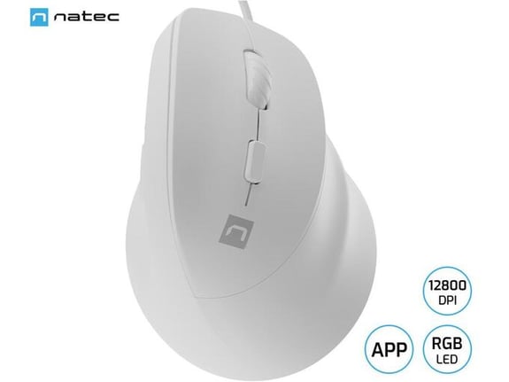 NATEC žična vertikalna miška Crake 2 Pro