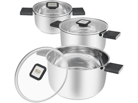 Resto ANSER 92214 set posode lonec s pokrovko 6 kos